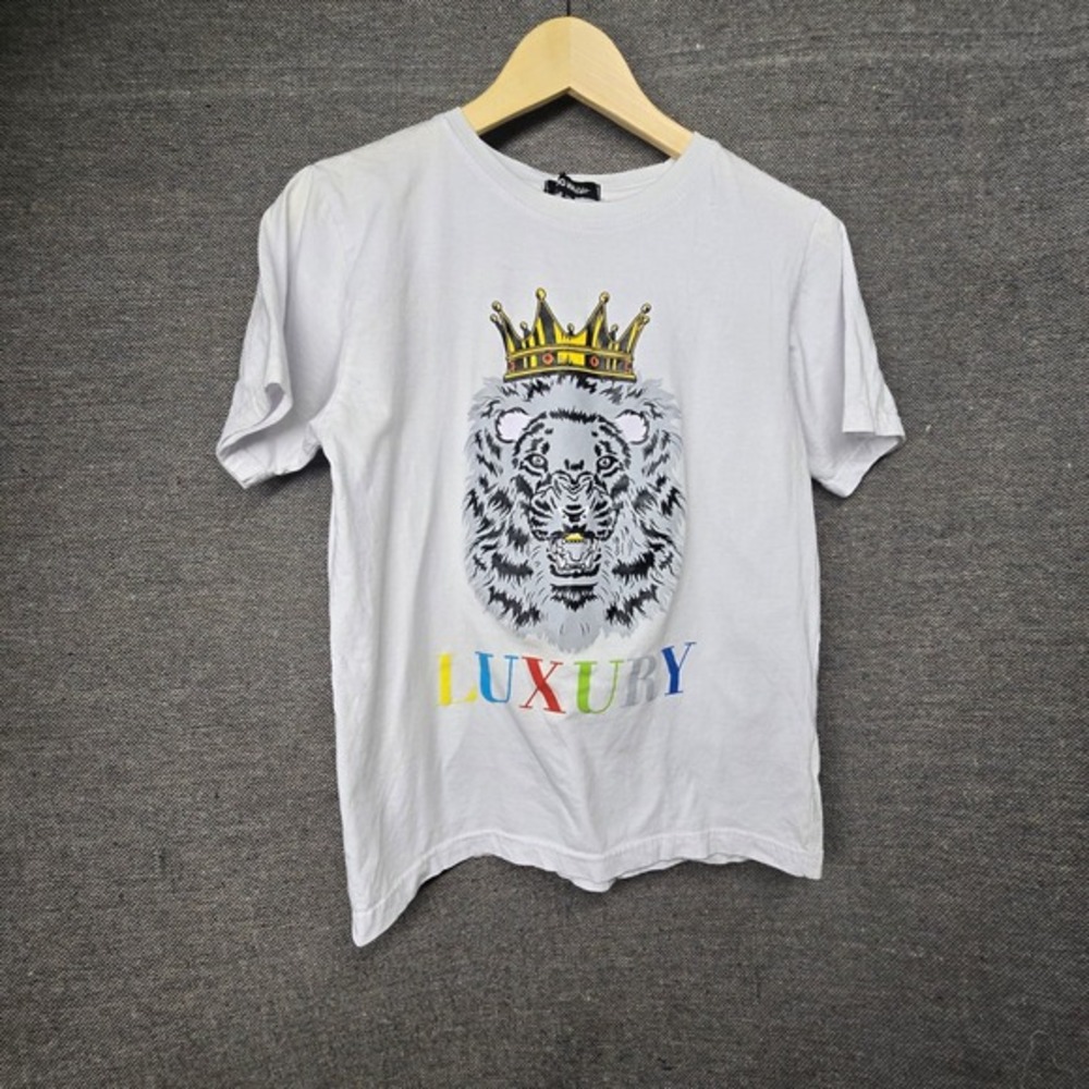 White Graphic T-Shirt Lion Crown Luxury Kidcore Streetwear Fashion Nova‎ Kids
